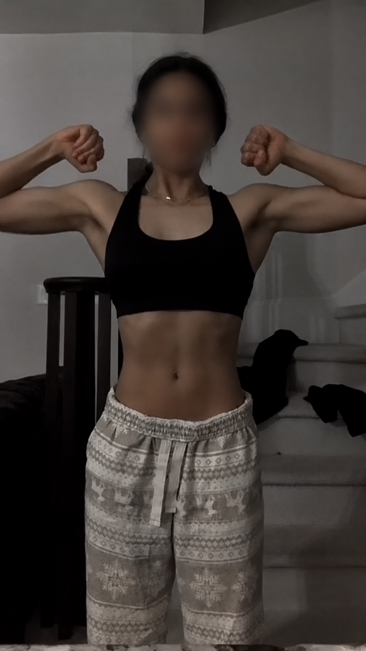 Before transformation, face blurred